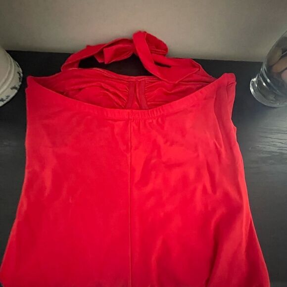 Sexy Red One Piece Bathing Suit - Picture 6 of 8